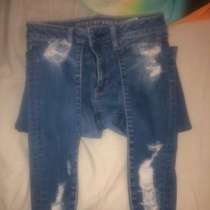 American Eagle ripped jeans